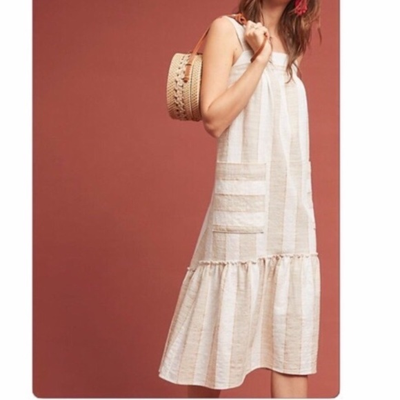 Anthropologie Dresses & Skirts - Anthropologie Maeve Tonal Stripe Midi Dress NWOT
